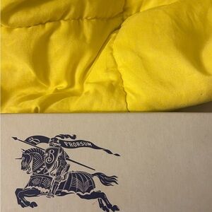 Burberry Bright Yellow Eyewear Case with Signature Logo